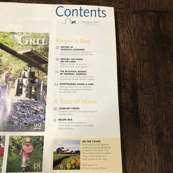 Grit Magazine Lot of 4 - Jan/Feb, May/June, July/Aug, Sept/Oct 2007 Homesteading - Picture 9 of 14